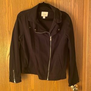 Old Navy Cropped Black Bomber Jacket